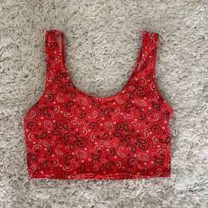 F21 Bandana Pattern Tank